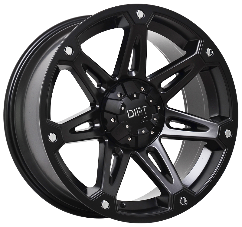 Dirt-AT D53A 20 inch Flatblack 9.5J ET20 6x120
