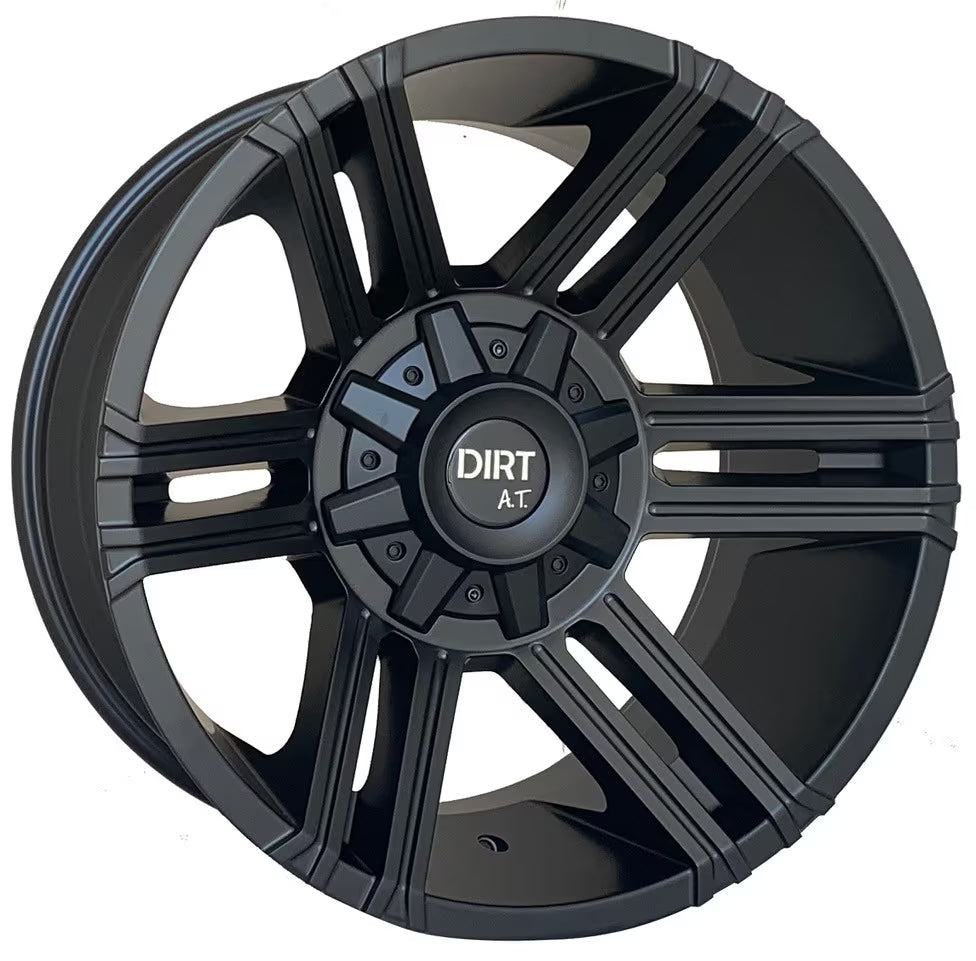 Dirt-AT D102 20 pulgadas Negro Satinado 5x127