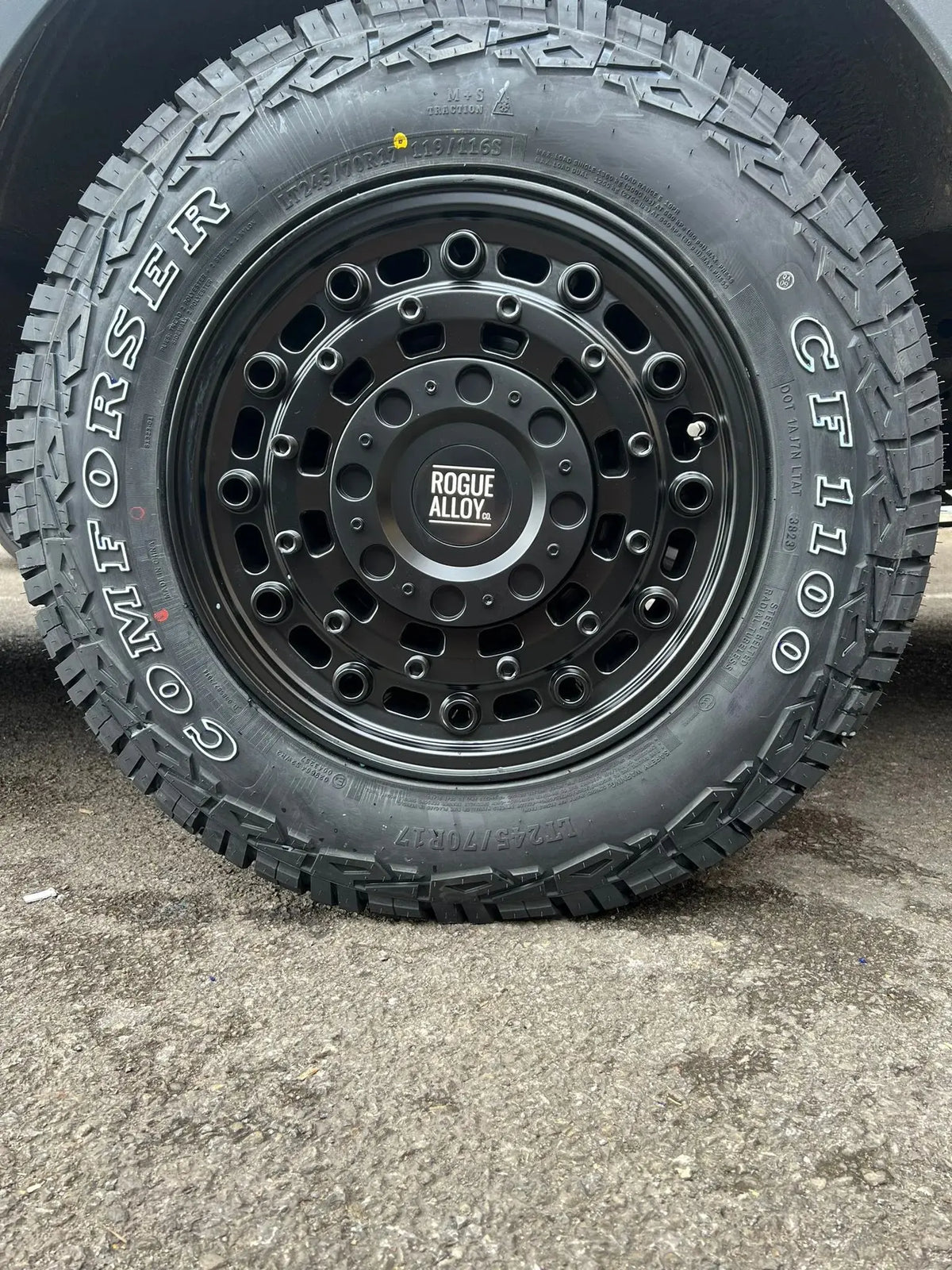Complete Wheel Set — Rogue CC1 16 inch Satin Black 5x118 (Ducato / Boxer / Jumper)