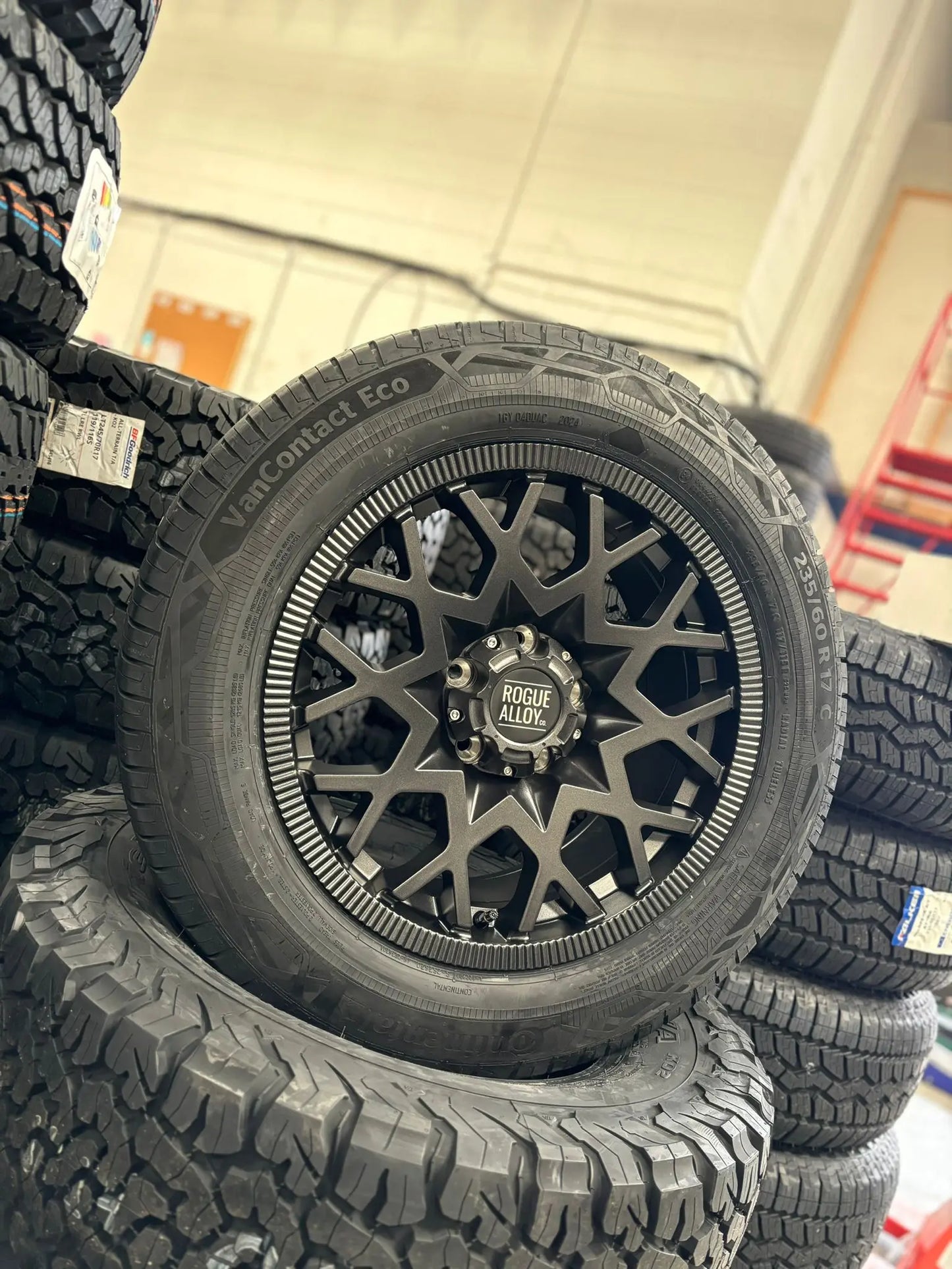 Rogue Rollex 17 inch Satin Grey 6x130