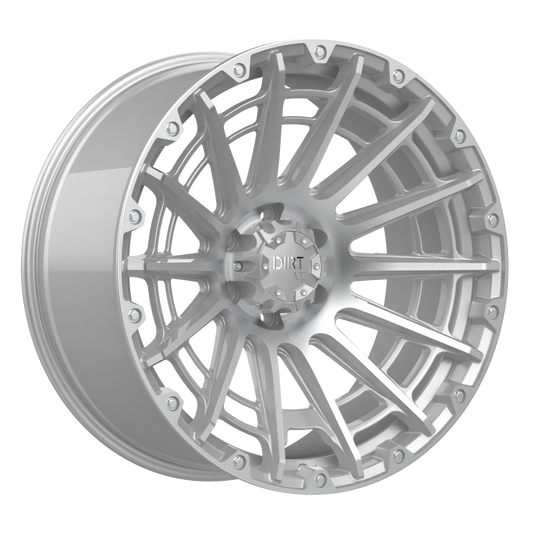 Dirt-AT D56 Zilver Machined face 22 inch Grijs / Zilver 10J ET-20 5x139.7