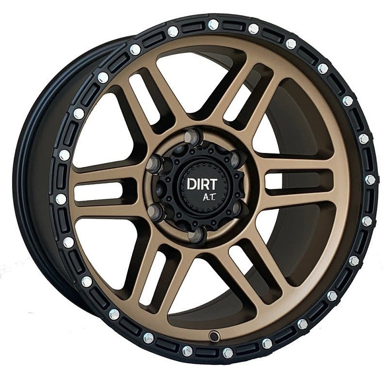 Dirt-AT D111 17 inch Bronze Black Lip 9J ET12 6x139.7