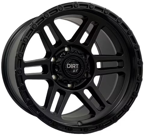 Dirt-AT D111 17 inch Satin Black 6x139.7 — wheel for bestelwagens en campers | Loodys
