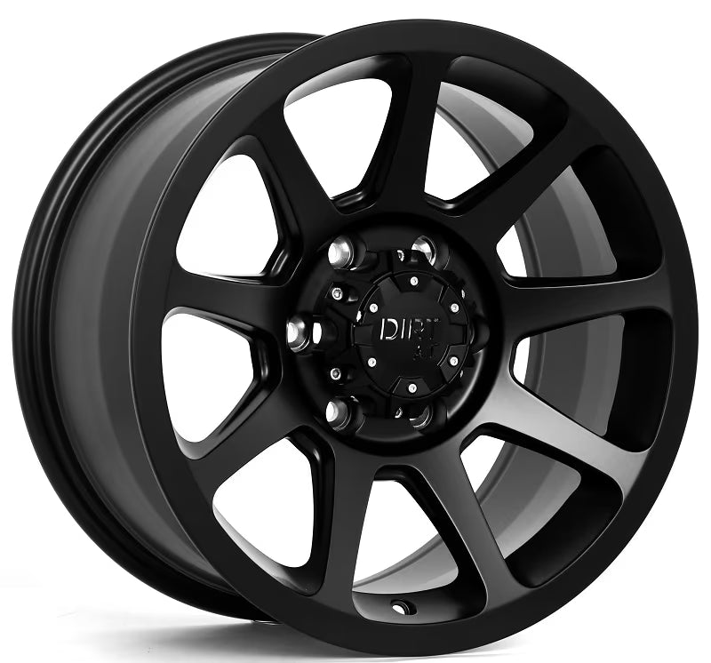 Dirt-AT D61 17 inch Satin Black 6x139.7 — wheel for bestelwagens en campers | Loodys