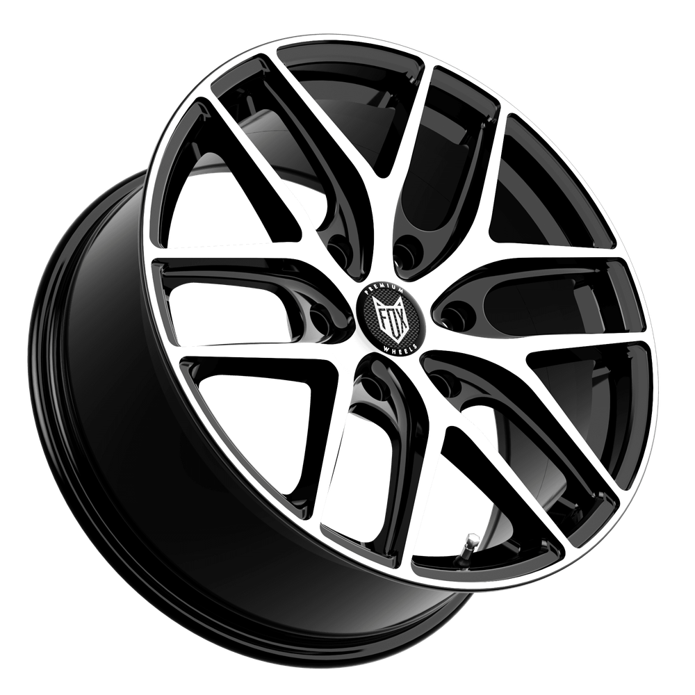 Fox WX3 18 inch Polish Black 6x120 — wheel for Volkswagen T7 and Ford Transit (2024 - present) | Loodys