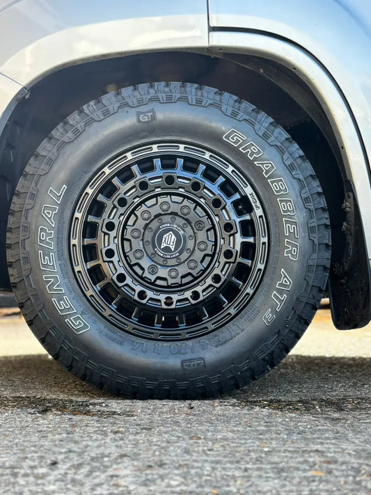 Fox ADV 17 inch Satin Black 6x120 — wheel for Volkswagen T7 and Ford Transit (2024 - present) | Loodys