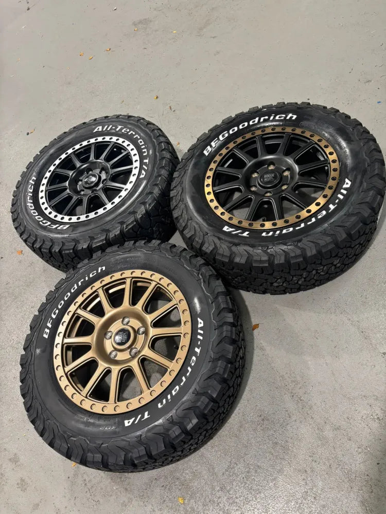 Rogue George 16 inch Satin Black Bronze Lip 5x114.3