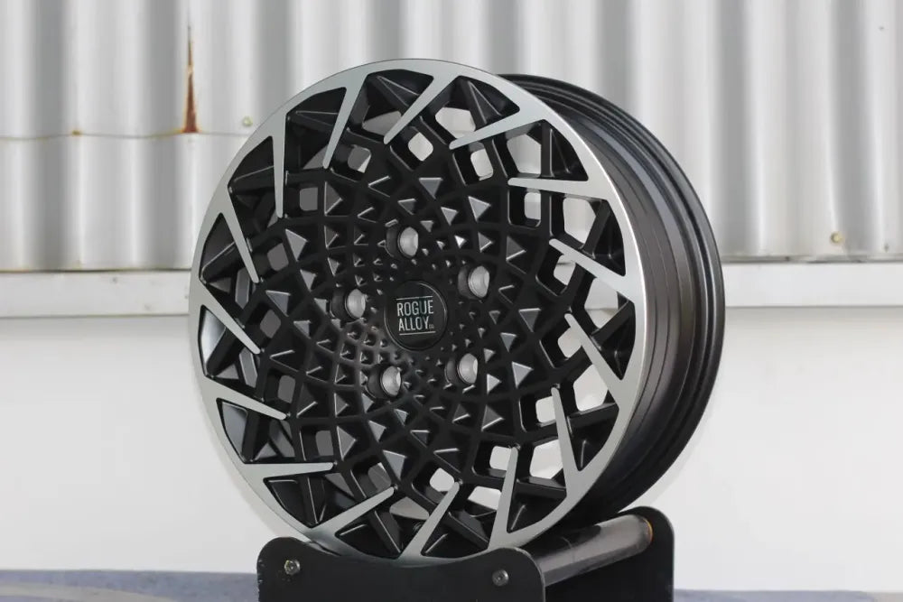 Rogue Revolution 16 inch Satin Black Silver Lip 5x130 — wheel for Ducato, Boxer, Jumper, Movano Maxi 5x130, Renault Master, Opel Movano | Loodys