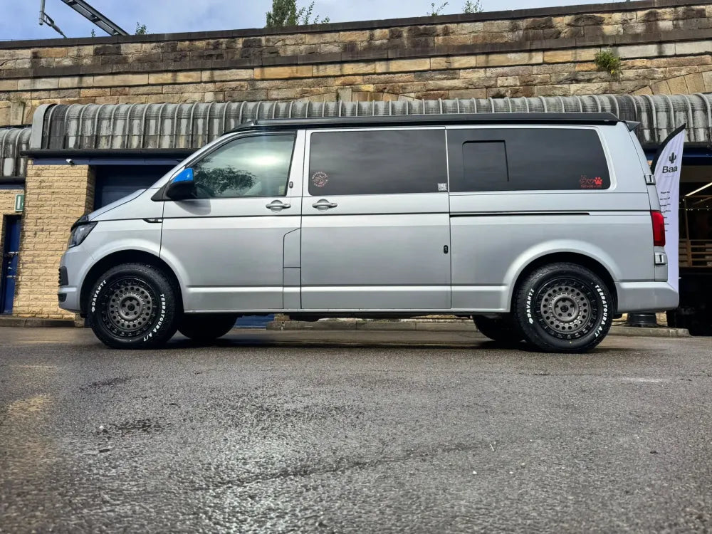 Complete Wheel Set — Rogue Rocky 16 inch Satin Grey 5x130 (Ducato Maxi / Boxer / Jumper Maxi)