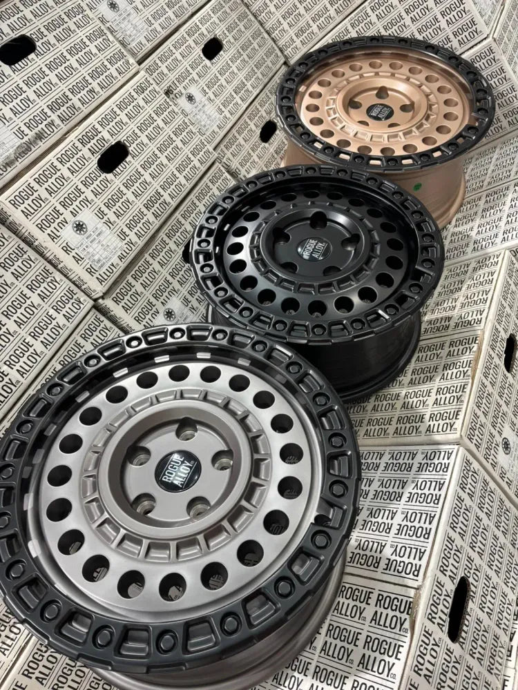 Complete Wheel Set — Rogue Rocky 16 inch Satin Grey 5x130 (Ducato Maxi / Boxer / Jumper Maxi)