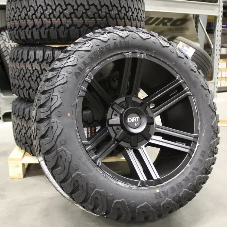Dirt-AT D102 20 inch Flatblack 10J ET-25 6x135