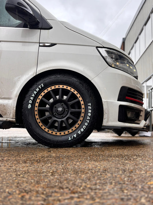 Rogue George 17 inch Satin Black Bronze Lip 5x120 — wheel for Volkswagen T5, T6, T7, Crafter II (2017 - present) and MAN TGE | Loodys