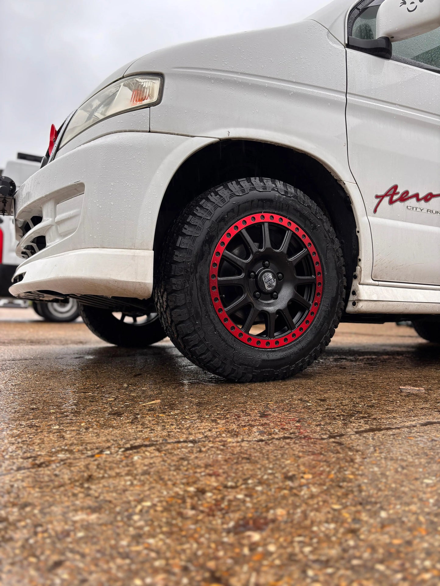 Rogue George 16 inch Satin Black Red Lip 5x118