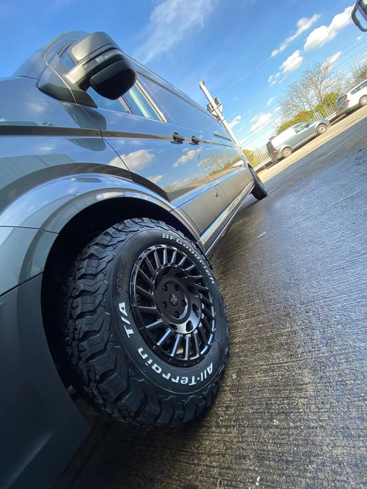 Rogue LC1 17 inch Satin Black 5x120 — wheel for Volkswagen T5, T6, T7, Crafter II (2017 - present) and MAN TGE | Loodys