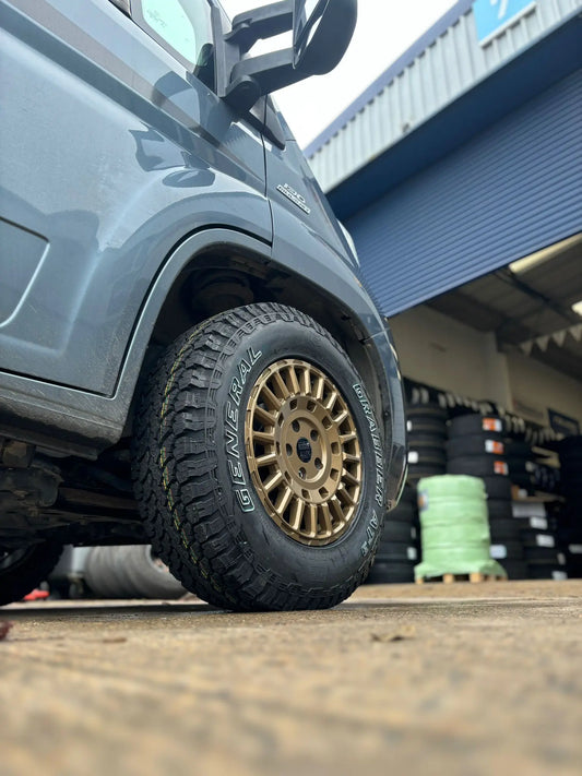 Complete Wheel Set — Rogue LCX 16 inch Satin Bronze 5x130 (Ducato Maxi / Boxer / Jumper Maxi)