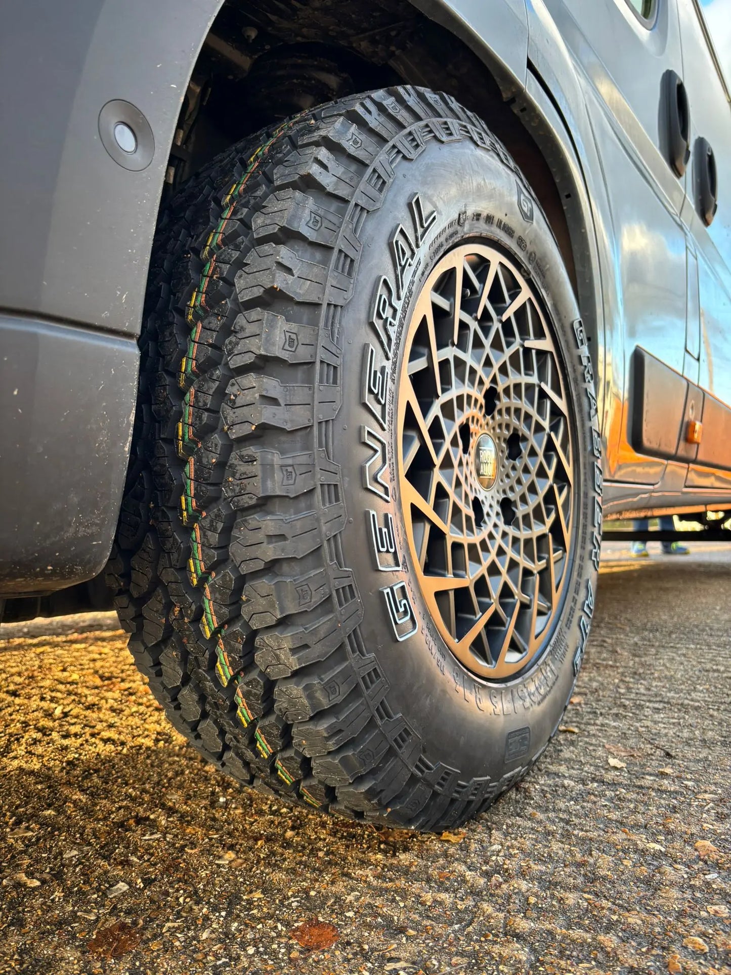 Rogue Revolution 16 inch Satin Black Bronze Lip 5x130 — wheel for Ducato, Boxer, Jumper, Movano Maxi 5x130, Renault Master, Opel Movano | Loodys