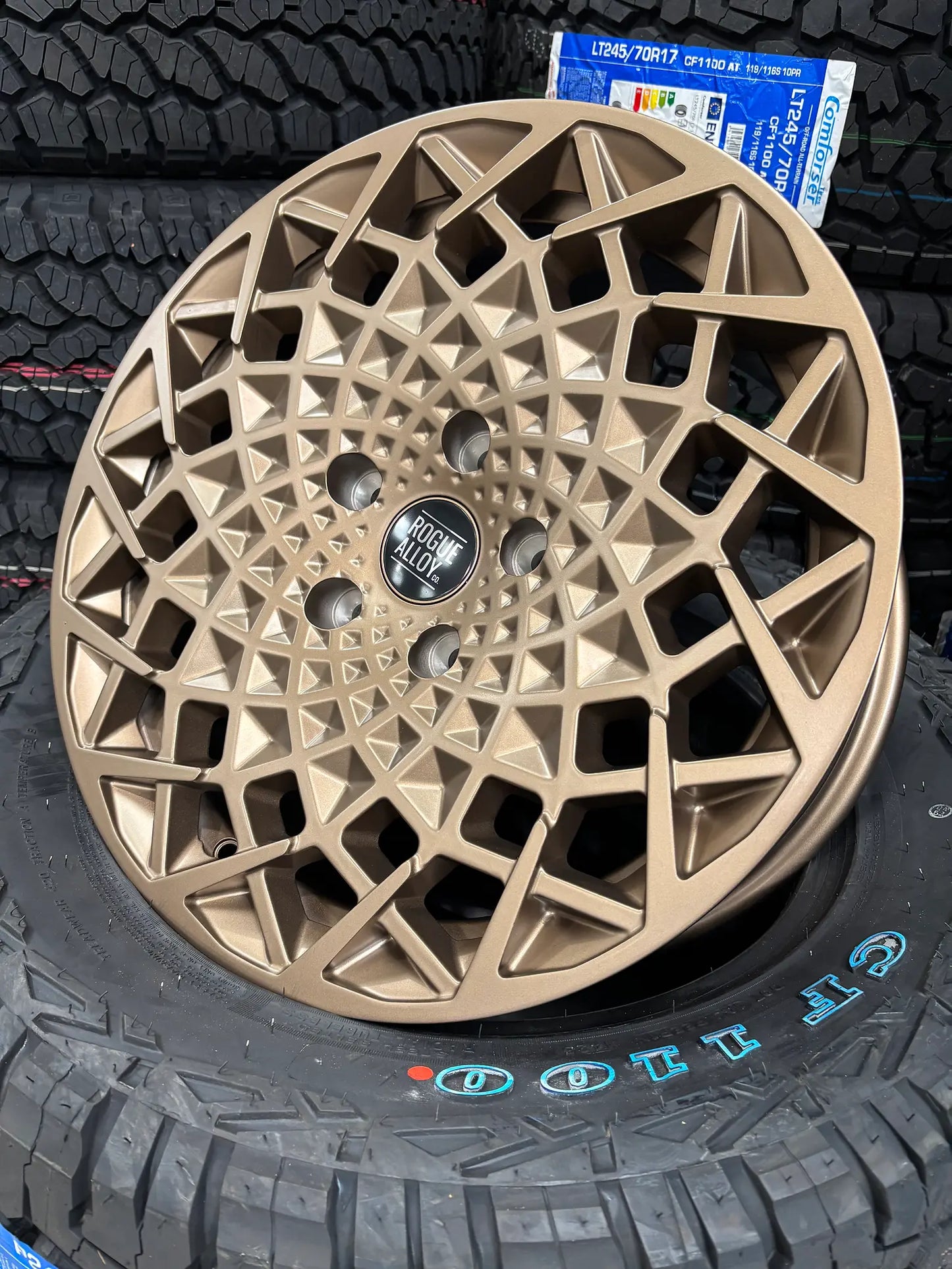 Rogue Revolution 17 inch Satin Bronze 5x120 — wheel for Volkswagen T5, T6, T7, Crafter II (2017 - present) and MAN TGE | Loodys