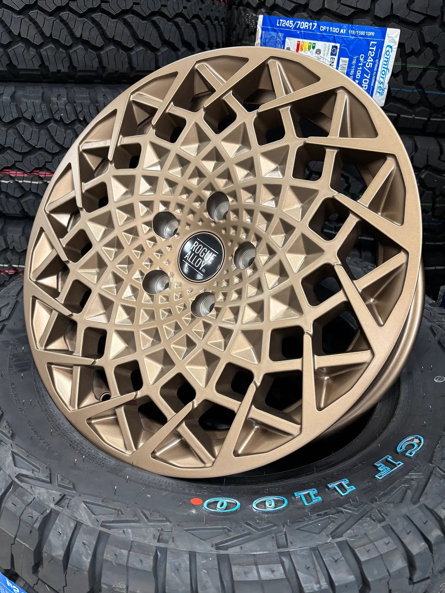 Rogue Revolution 17 inch Satin Bronze 5x120 — wheel for Volkswagen T5, T6, T7, Crafter II (2017 - present) and MAN TGE | Loodys