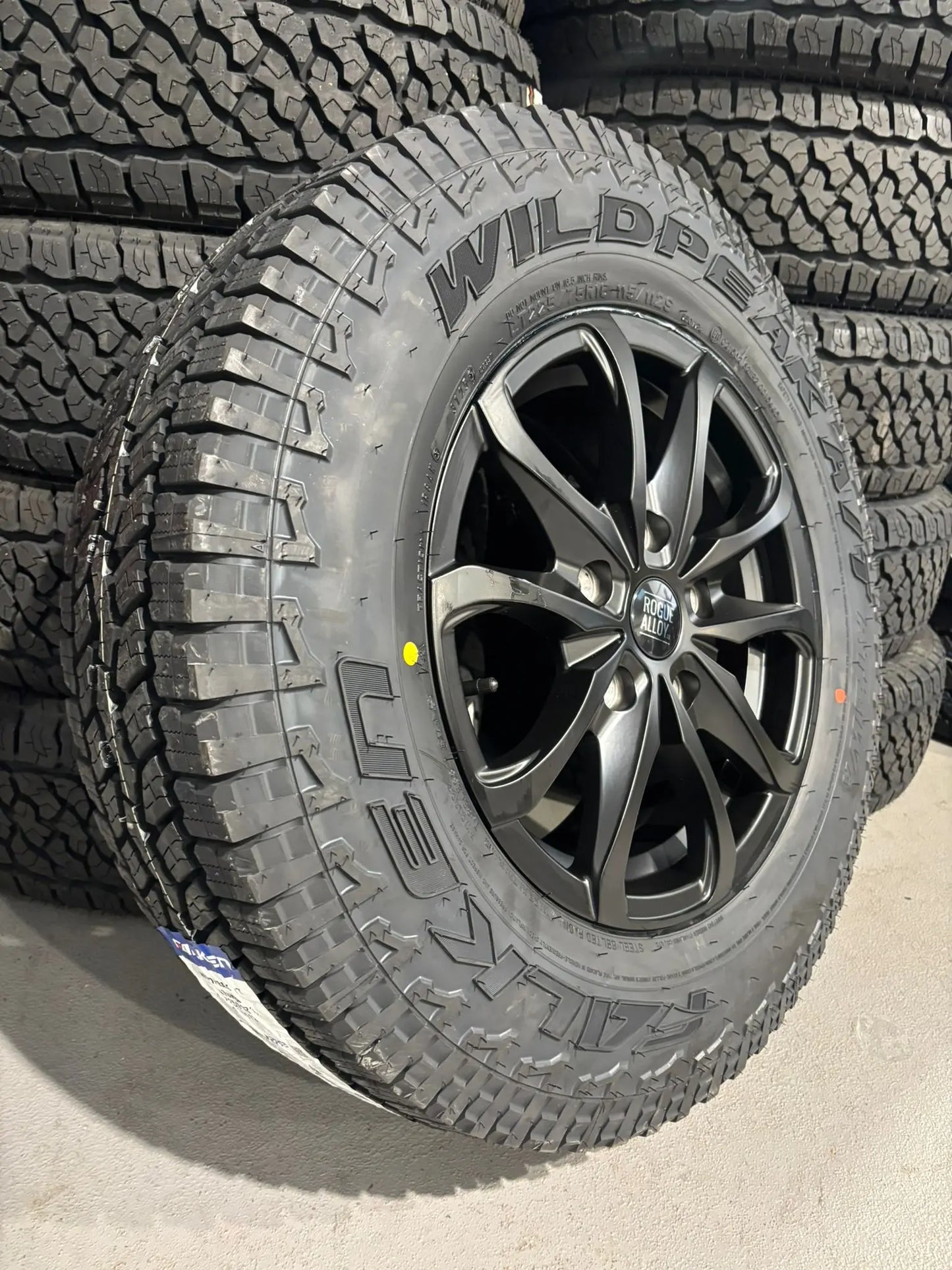 Rogue Roamer 16 inch Satin Black 5x108