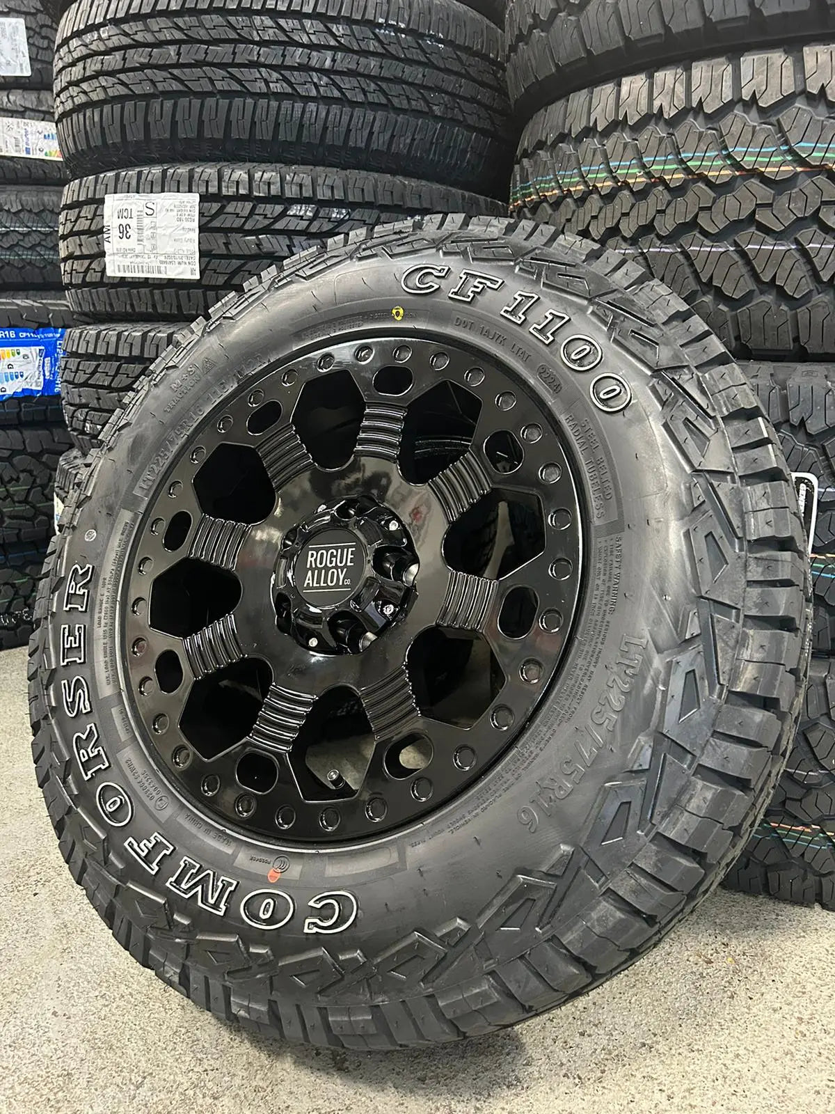 Complete Wheel Set — Rogue Robust 2 16 inch Gloss Black 5x120 (Crafter II / MAN TGE)