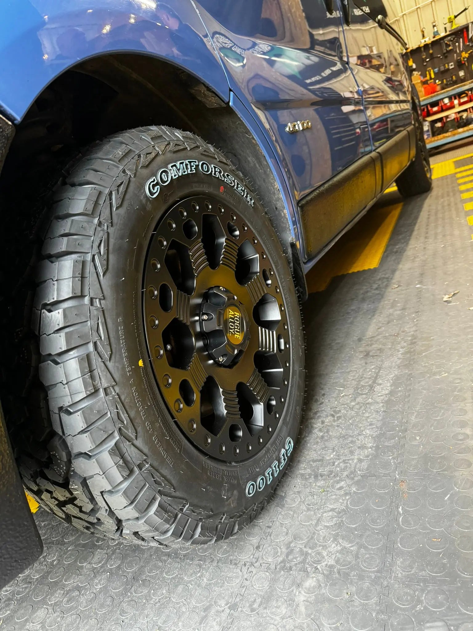 Complete Wheel Set — Rogue Robust 2 16 inch Satin Black 5x130 (Ducato Maxi / Boxer / Jumper Maxi)