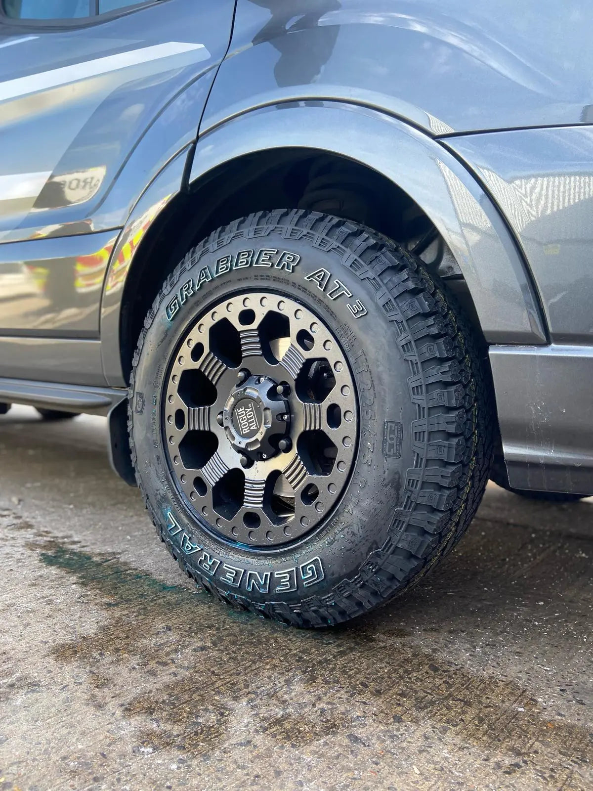 Complete Wheel Set — Rogue Robust 2 16 inch Satin Grey 5x130 (Ducato Maxi / Boxer / Jumper Maxi)