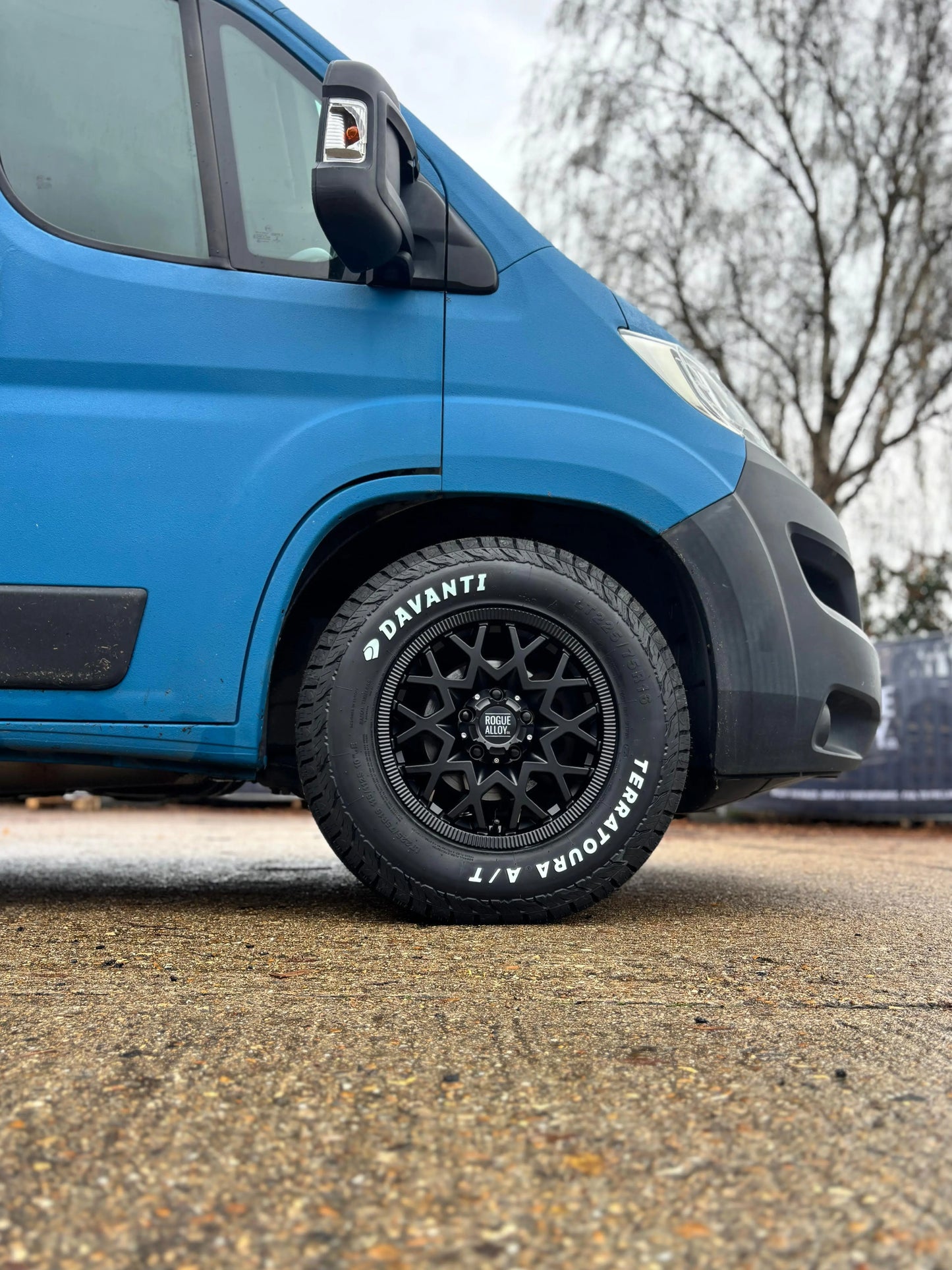 Complete Wheel Set — Rogue Rollex 16 inch Satin Black 5x118 (Ducato / Boxer / Jumper)