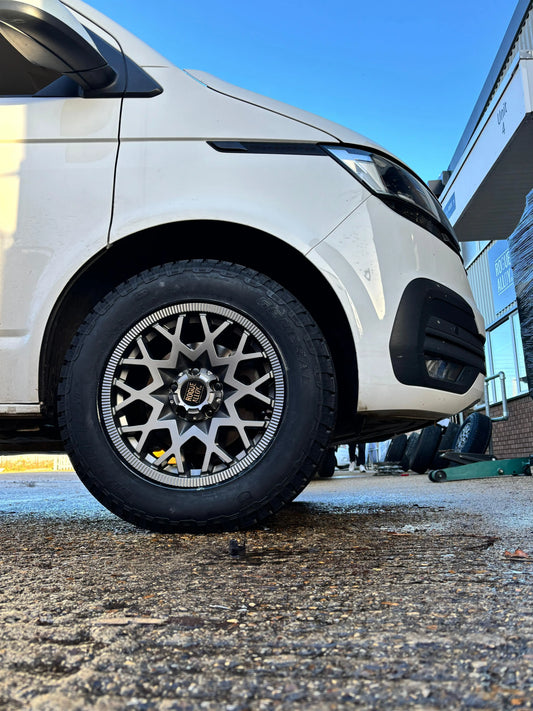 Complete Wheel Set — Rogue Rollex 17 inch Satin Grey 5x120 (Crafter II / MAN TGE)