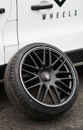 Fox VR3-XL 20 inch Satin Black Silver Lip 5x130 — wheel for Velgen 5x130 - Rogue Velgen | Loodys